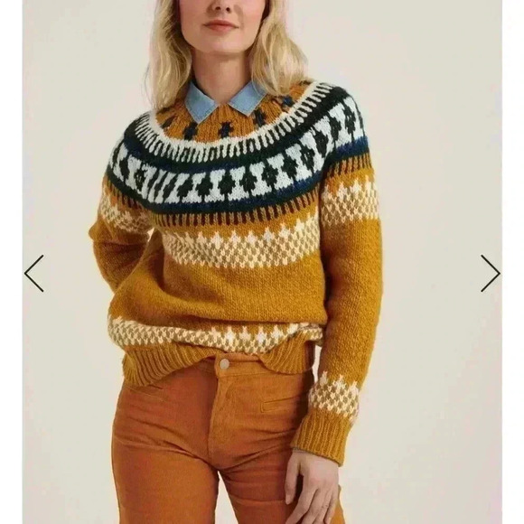 Lucky Brand Mustard Yellow Sweater XS - Picture 1 of 8